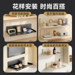跨境壁挂式免打孔可折叠备菜置物架家用厨房物件多功能收纳架批发