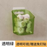 厨房葱姜蒜收纳筐置物架浴室吊篮挂篮卫生间墙上可视收纳篮收纳盒
