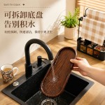 嘉点厨房海绵沥水架台面水槽杂缝抹布置物架中古风水池杂物收纳架