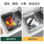 洗碗池水槽沥水架子洗菜盆收纳架沥水篮置物架过滤可伸缩厨房用品