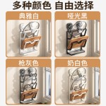 吸盘式锅盖放置器免打孔壁挂厨房置物架多功能菜板架强力锅盖架子