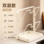 线条台面锅盖架厨房放置立式多功能厨房置物架锅铲收纳YX