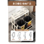 厨房刀架筷子笼置物架壁挂多功能刀具一体通风台面收纳架筷笼沥水