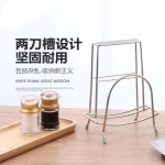 刀架不锈钢砧板架厨房用品沥水菜刀架多功能砧板架两用收纳置物架