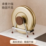 中古风台面不锈钢菜板架锅盖架砧板架案板架沥水架厨房多层置物架