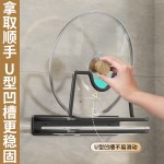 锅盖架子壁挂式免打孔厨房置物架砧板案板菜板放置架墙上收纳神器