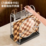 厨房收纳置物架筷笼菜板架刀架家用台面锅架刀具放厨具不锈钢神器