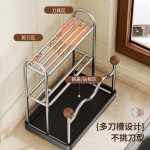 厨房收纳置物架筷笼菜板架刀架家用台面锅架刀具放厨具不锈钢神器