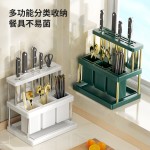 刀架置物架刀具收纳架桌面筷笼筷子筒厨房家用收纳沥水架子沥水架