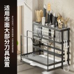 厨房刀架多功能收纳置物架家用台面锅盖刀具筷子筒菜板收纳架批发