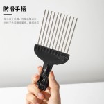男士复古油头拳头插梳叉梳挑染发梳钢针梳外贸美发钢针梳塑料梳子