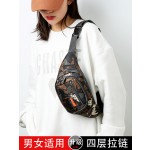 腰包女士新款多层时尚大容量防水跑步户外运动手机袋生意收银钱包