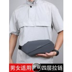 腰包男多功能生意钱包户外大容量加厚运动胸包斜跨包跑步防水女士