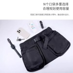 户外多功能收纳腰包多口袋拉链腰袋跑步运动腰带包轻便工具携带袋