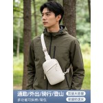 男士斜挎包防泼水时尚潮流胸包机车骑行背包运动腰包男单肩小挎包