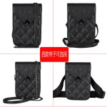 珠宝店导购员竖款菱格时尚腰包单肩斜挎两用女士柜姐专用装手机包