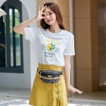 Women's bag女包2022新款圈圈纹豹纹大链条腰包彩带斜挎胸包外贸