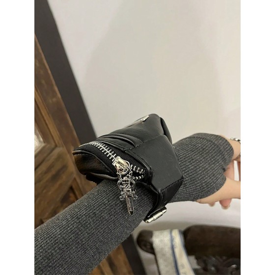 严选-简约休闲跨境iNS女士气质PU通勤休闲购物辣妹腰包零钱手腕包