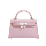 2026新款欧美复古mini凯莉包女锁扣斜挎包手提单肩手机包