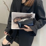2025新款高级百搭轻奢贝壳手提小包时尚外出手拿包女款简约大容量