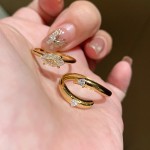 个性独特两戴宽版马眼钻戒指女时尚指环新款小众设计高级感叠戴戒