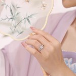 新中式满钻皇冠小葫芦戒指气质轻奢仿玉髓指环高级感百搭潮流手饰