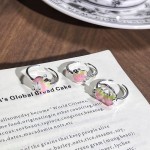 软萌甜系渐变珐琅苹果开口戒指女显白气质高级感学生时尚百搭指环