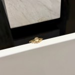 新款仿水沫玉闪锆皇冠细戒指女百搭精致轻奢高级指环小众简约手饰