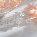 复古镂空指环精致中古宫廷风戒子女个性法式蕾丝花边戒指开口可调