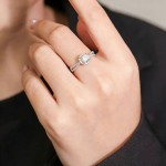 抖音直播热销闪亮锆石戒指女经典一克拉情侣指环潮流百搭高级手饰