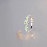 无尽夏花朵情侣戒指勿忘我男女款戒指小众设计清新高级感森系指环