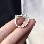 新款圆形仿玉髓戒指女简约百搭小众设计潮指环气质个性可调节手饰