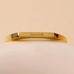 跨境新款 Fuckit Strip Ring  Fuckit素圈戒指情侣指环简约设计款