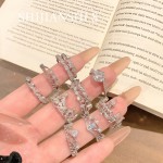 「指尖冠冕」宫廷小皇冠温柔公主风开口戒指精致镂空闪钻轻奢指环