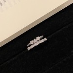 「指尖冠冕」宫廷小皇冠温柔公主风开口戒指精致镂空闪钻轻奢指环