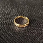 泰国佛牌阿赞佑经文幸运法戒指女时尚简约镀银开口可调节指环配饰