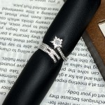 星星微镶锆石简约戒指女ins潮气质跨境时尚满天星冷淡风轻奢指环