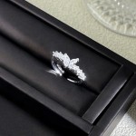 云涧流光甜美风网红小众设计感蝴蝶花朵戒指女蕾丝镂空叠戴指环潮
