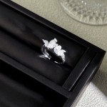 云涧流光甜美风网红小众设计感蝴蝶花朵戒指女蕾丝镂空叠戴指环潮
