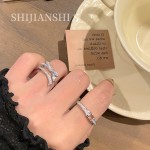 「情书蝶戒」简约设计师蝴蝶结叠戴钉子戒指女小众通勤风气质指环