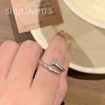 「情书蝶戒」简约设计师蝴蝶结叠戴钉子戒指女小众通勤风气质指环