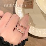 「玫契仙境」温柔暖调玫瑰金重工镶钻戒指女轻奢显贵设计感指环