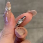 高级感天使之眼戒指轻奢百搭日常悬浮马眼闪锆时尚指环马眼钻戒女