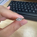 高级感天使之眼戒指轻奢百搭日常悬浮马眼闪锆时尚指环马眼钻戒女