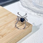 朋克暗黑风滴釉蜘蛛蝴蝶个性时尚戒指无性别风简约小众独特指环潮