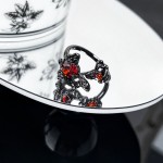 复古暗黑风荆棘花朵蝴蝶个性戒指女ins冷淡风小众十字架甜酷指环