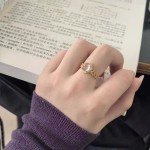 新中式白月光冰透仿玉髓戒指女轻奢小众高级感指环精致百搭潮手饰