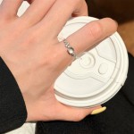 日进斗金仿水沫玉戒指女精致轻奢高级感ins风小众繁花食指戒指环