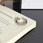 黄钻系列落日余光几何圆形锆石镶嵌戒指女时尚混搭轻奢高级感指环