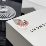 甜系玫瑰金粉钻戒指女巴洛克皇冠爱心蝴蝶结精致百搭小众叠戴指环